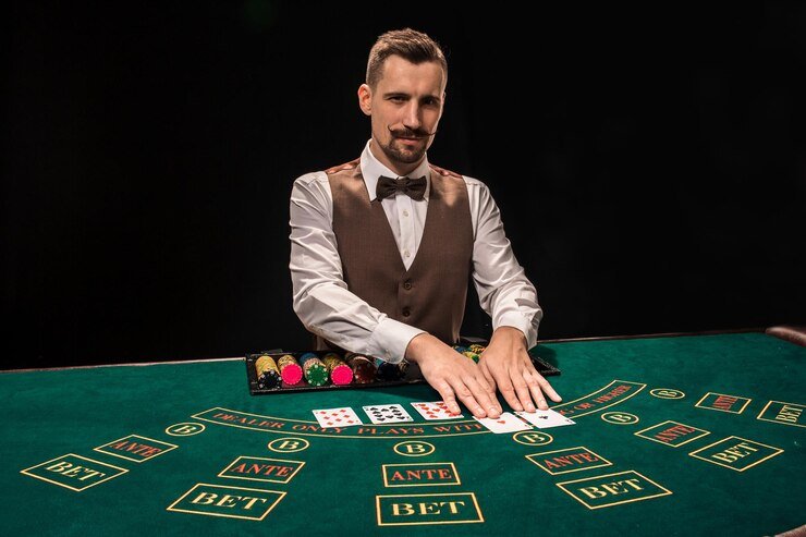 Live-dealer blackjack table featured in Top Trend Gaming on simbolslot login with multi-camera view